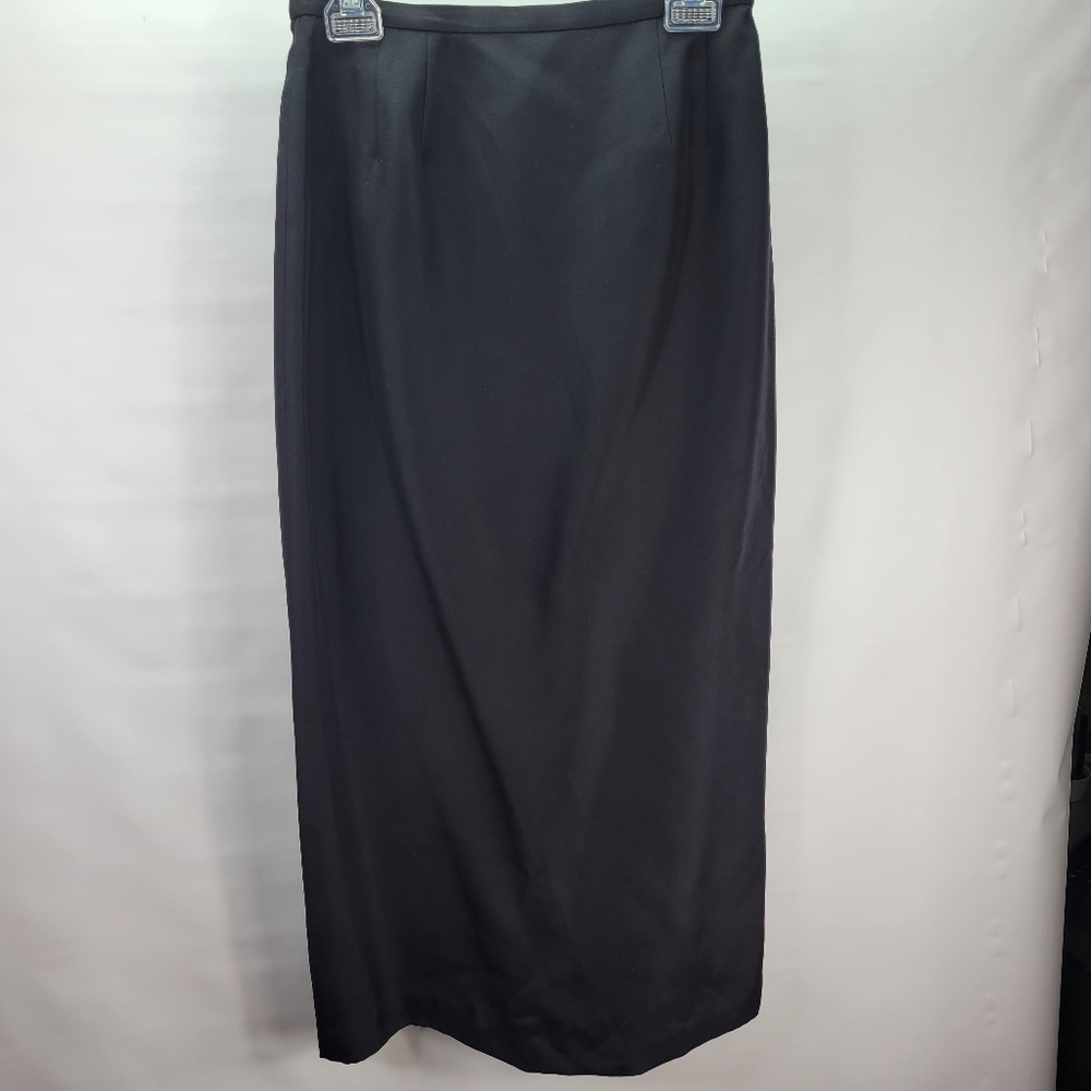 Talbots Silk Wool Blend Maxie/Ankle Pencil Skirt Back Zip & Slit Lined Size 8